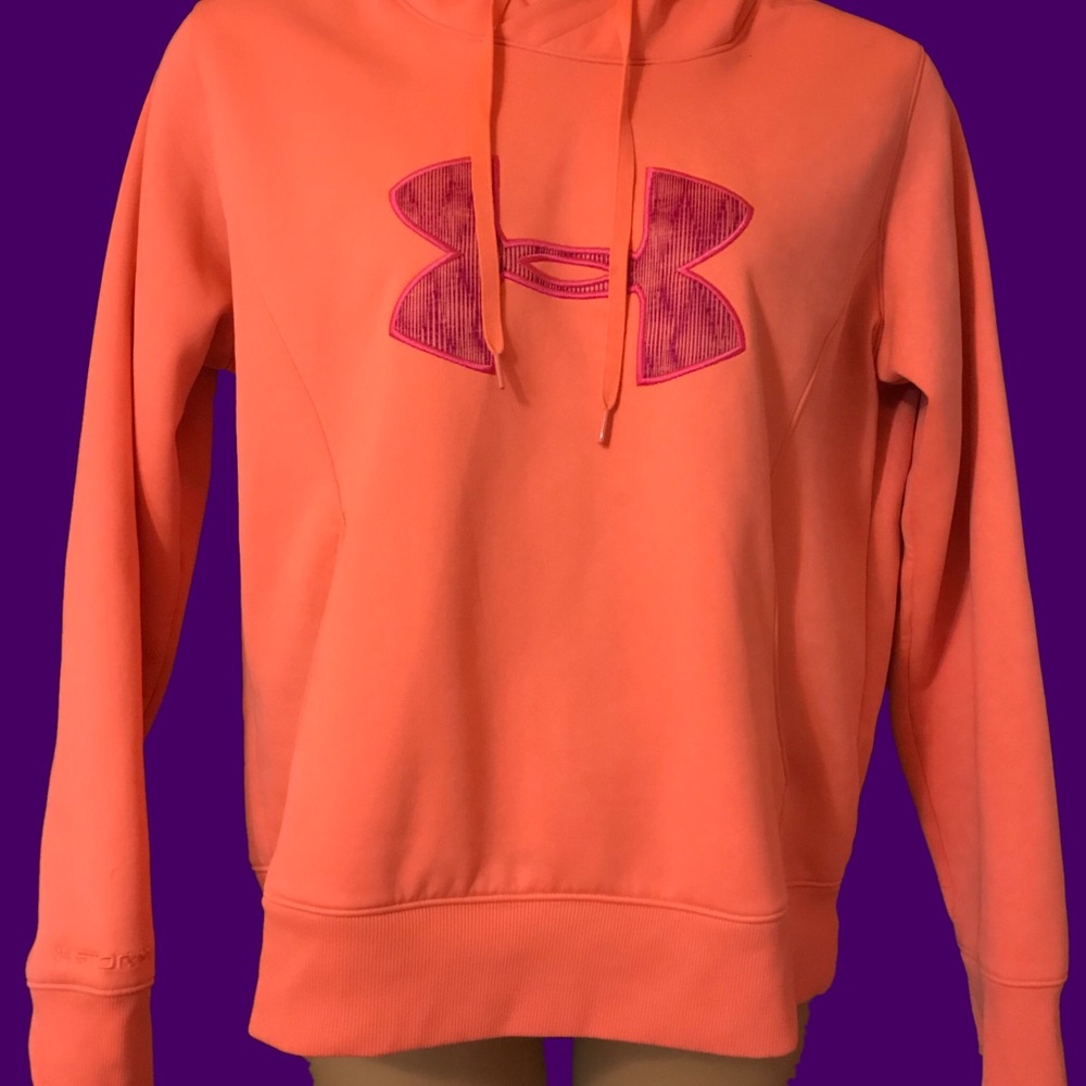 Under Armour neon orange hoodie